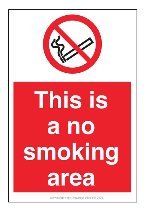 Free No Smoking Signs To Print Out