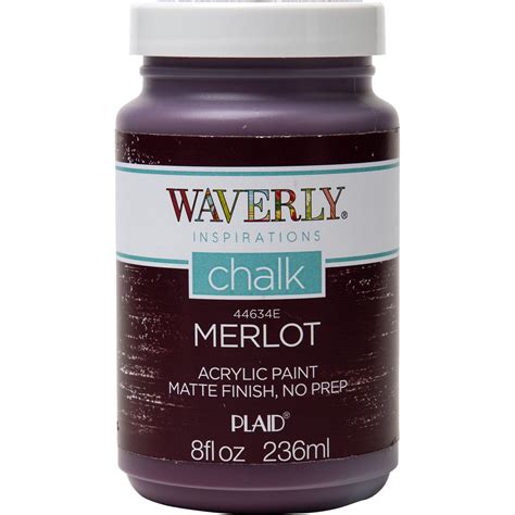 Waverly Inspirations Chalk Paint Ultra Matte Merlot 8 Fl Oz