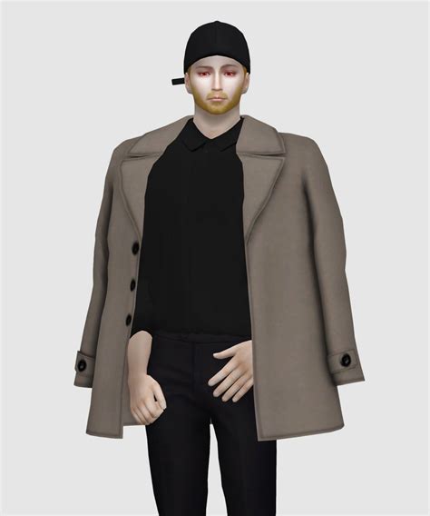 Happylifesims Lonelyboy TS4 Street Style Shoulder Coat Acc Finally