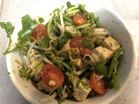 Tofu Watercress Salad