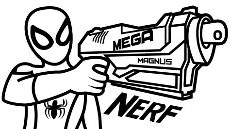 Nerf Gun Coloring Pages at GetDrawings | Free download