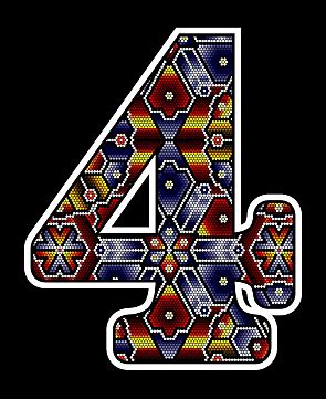 Number 4 With Leaf Concept Logo Or Symbol Template Design, Symbol ...