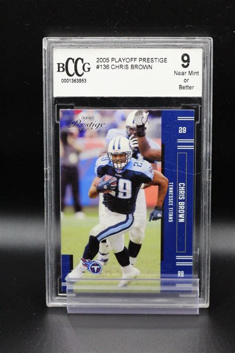 2005 Playoff Prestige 136 Chris Brown Bccg 9 Ebay