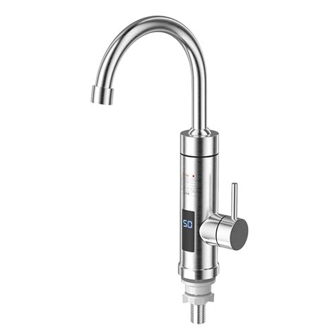 Electric Water Heater Instant Kitchen Faucet 110V 220V Stainless Steel