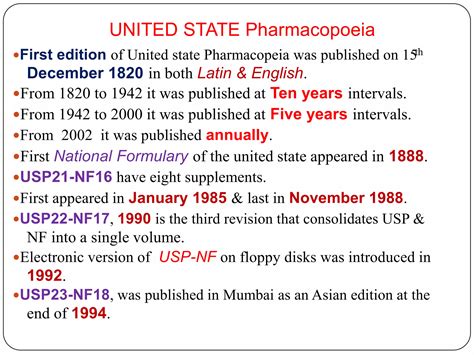 Pharmacopoeias Ppt