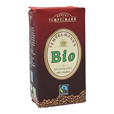 Tempelmann S Bio Spitzenkaffee 500g Gemahlen 6er Pack Amazon De