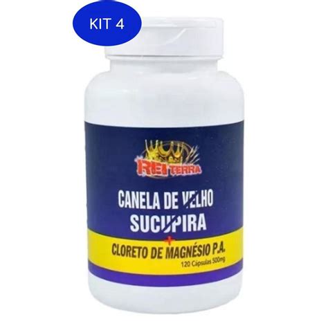 Kit Canela De Velho Sucupira Magn Sio P A Mg C Psulas