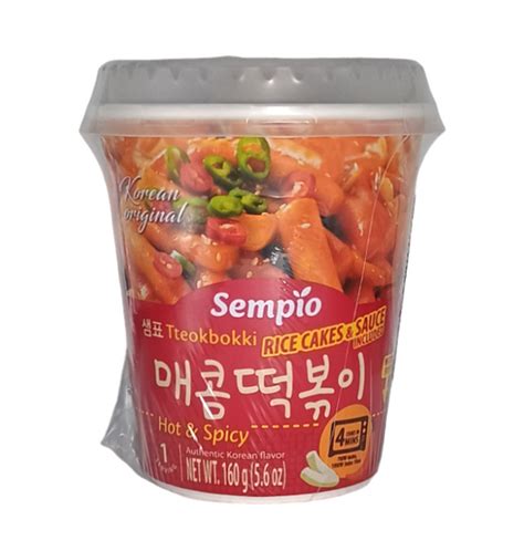 Kluski ryżowe Tteokbokki instant Hot Spicy 160g Sempio