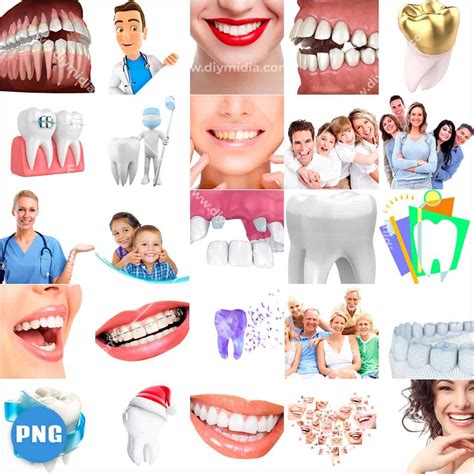 Dentista Odontologia Pack Fundo Transparente PNG Premium