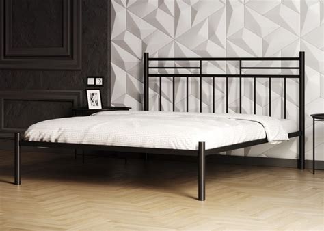 Кровать металлическая Fusion Metal Скай 140х190 Черный – фото, отзывы ...