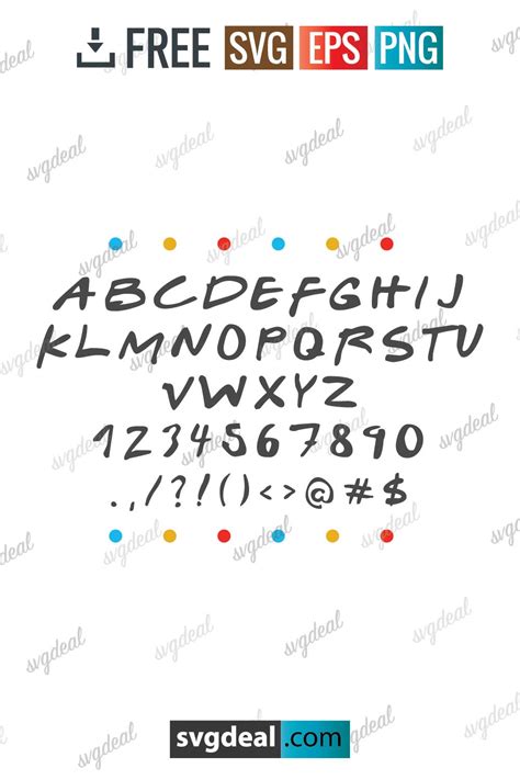 Friends Font SVG - Free SVG Files