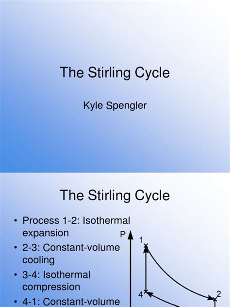 Stirling Cycle | PDF | Internal Combustion Engine | Energy Conversion