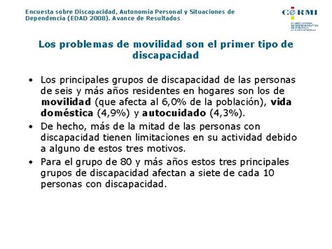 Encuesta Sobre Discapacidad Autonoma Personal Y Situaciones De