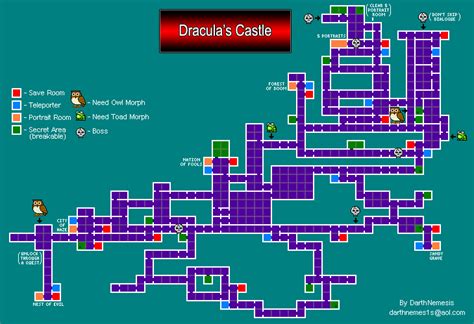 Castlevania: Portrait of Ruin Castle Map Map for DS by Darth Nemesis ...