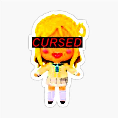 "Extra Cursed Mari Plush - V2" Sticker for Sale by prettyrad | Redbubble