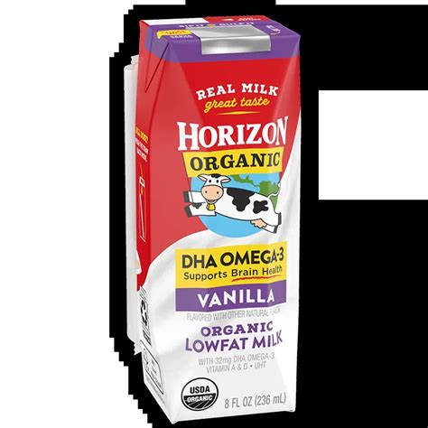 Horizon Organic Shelf Stable Dha Vanilla Milk