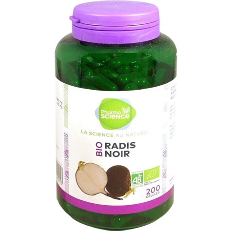 PHARMASCIENCE RADIS NOIR BIO 200 GELULES