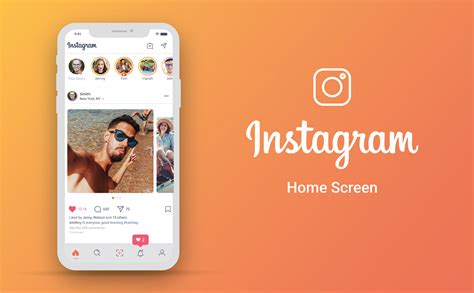 Instagram Home Screen Redesign on Behance