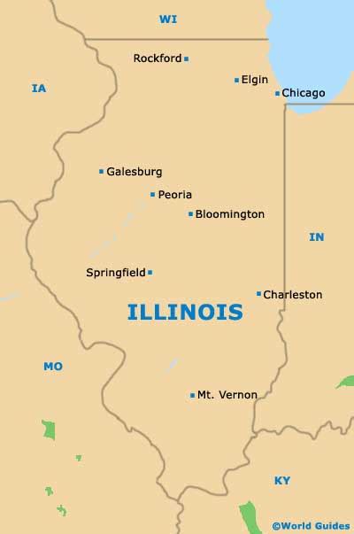 Maps: Usa Map Illinois