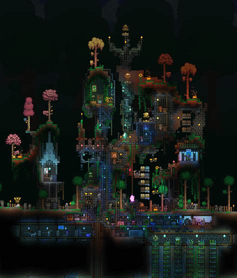 Just Entered Hardmode Do You Guys Like My Base So Far😄 Rterraria