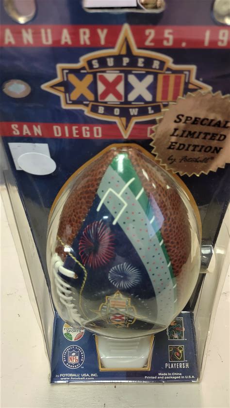 Vtg Fotoball 1998 San Diego Limited Edition Super Bowl XXXII 32 Mini ...