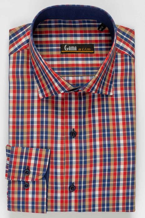 Camasa Casual Cu Carouri Slim Fit