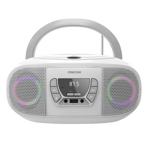 RADIO CD/USB PORTATIL BLANCO BOOM-GO-B FONESTAR BOOMGOB ...
