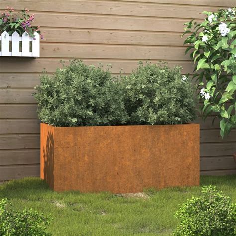 VidaXL Plantenbak 62x40x39 Cm Cortenstaal Kantoormeubelen Plus