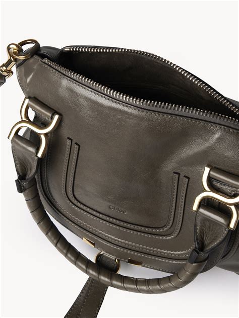 Chlo Small Marcie Bag In Shiny Leather Chlo Ge