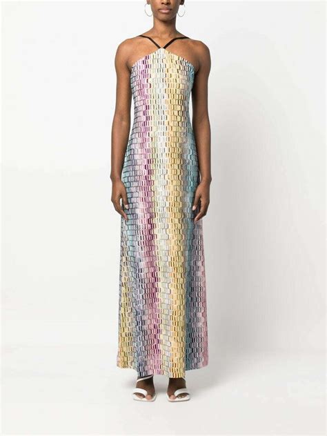 Missoni Zig Zag Motif Long Dress Missoni