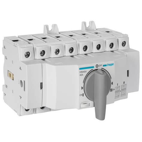 Lastumschalter, Modularer 4-poliger Umschalter nach DIN EN 60947-3 ...