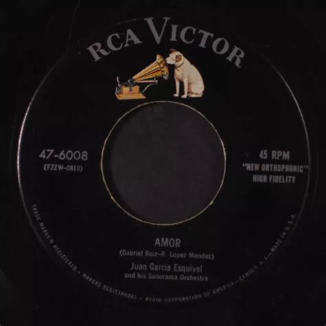 Juan Garcia Esquivel Amor Nocturnal Rca Victor Single Rpm Eur