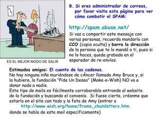 Recomendaciones Anti Spam PPT Descarga Gratuita