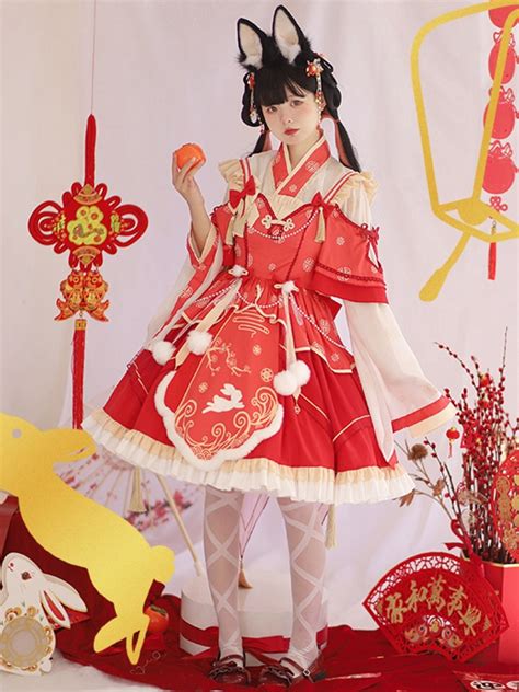 Cute Lolita Dress Chinese Style Dress - Hanfumodern