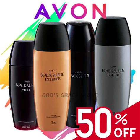 Avon Black Suede Classic Hot Intense And Touch Anti Perspirant Roll On Deodorant And Ml