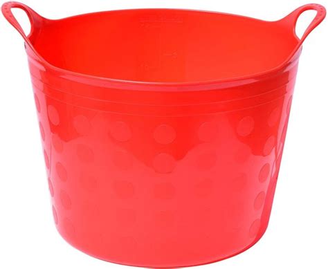 TUFF STUFF PRODUCTS Tuff Flex Tub Farm Animal Feeder, 16-gal, Red - Chewy.com