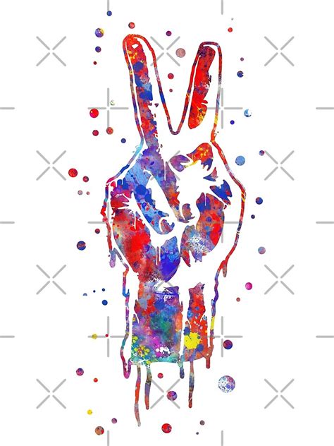 "V sign, peace symbol, peace, ASL sign language" by Rosaliartbook ...