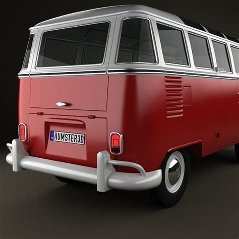 Volkswagen Transporter T1 1950 3d Model Max Obj 3ds Fbx C4d Lwo Lw Lws