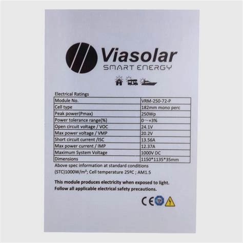 Panel Solar W Monocristalino V Tecnolog A Perc