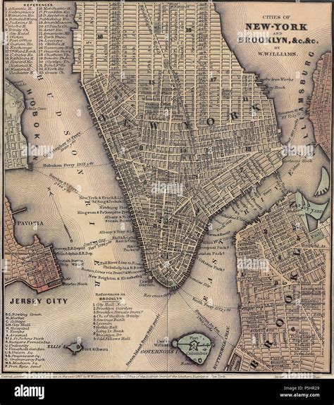 Manhattan Map Hi Res Stock Photography And Images Alamy