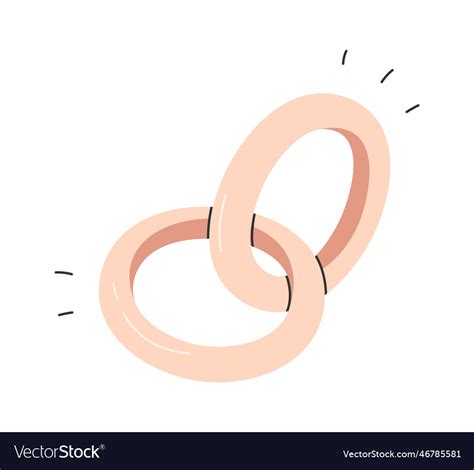 Wedding rings Royalty Free Vector Image - VectorStock