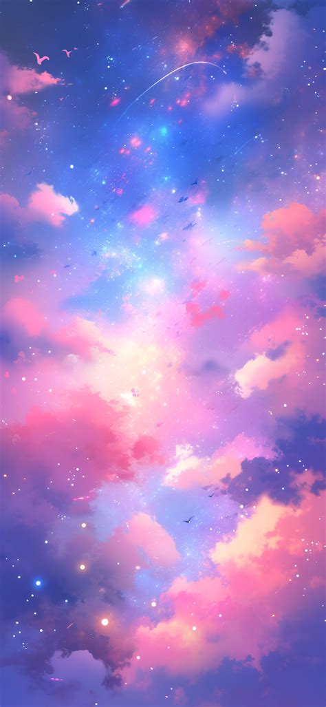 Galaxy Stars & Pink Clouds Wallpapers - Galaxy Aesthetic Wallpaper