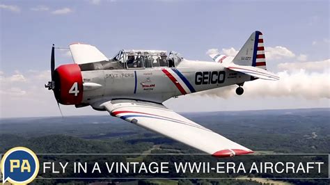 Fly in a vintage WWII-era aircraft - YouTube