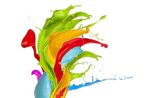 HD wallpaper: assorted-color paint illustration, drops, squirt, colors, design | Wallpaper Flare