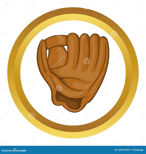 Baseball Glove With Ball Icon Stock Illustration Illustration Of