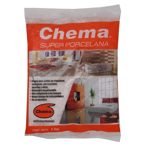 Porcelana Chema Super Porcelana Coral 1kg Distribuidora Cemasa Srl