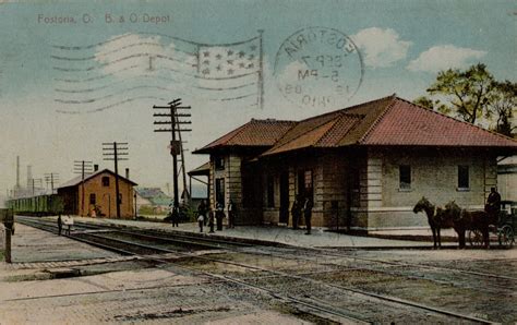 Postcards Train Depots Fostoria Area Historical Society