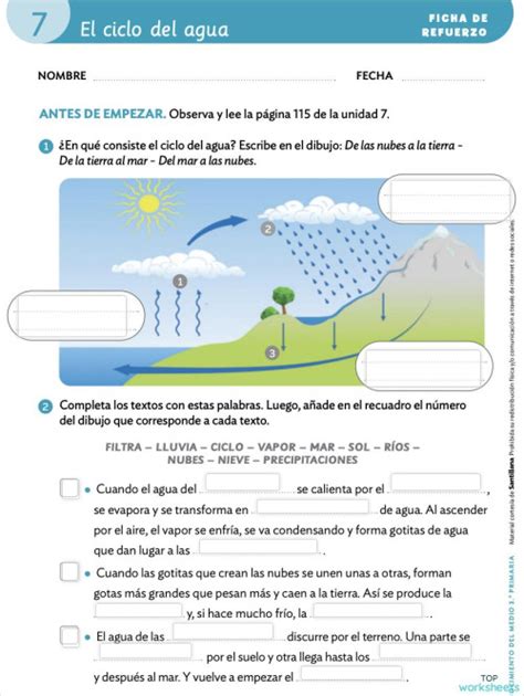 El Tiempo Y El Clima Ficha Interactiva Topworksheets