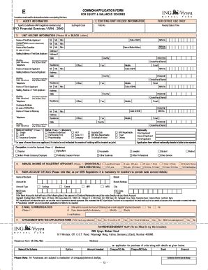 Fillable Online COMMON APPLICATION FORM IFIN LTD Fax Email Print