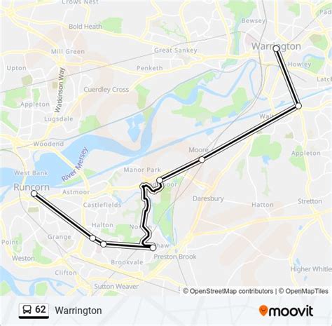 62 Route Schedules Stops And Maps Warrington Updated